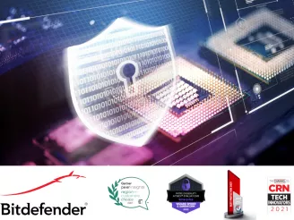 Security-Bitdefender logo and awards