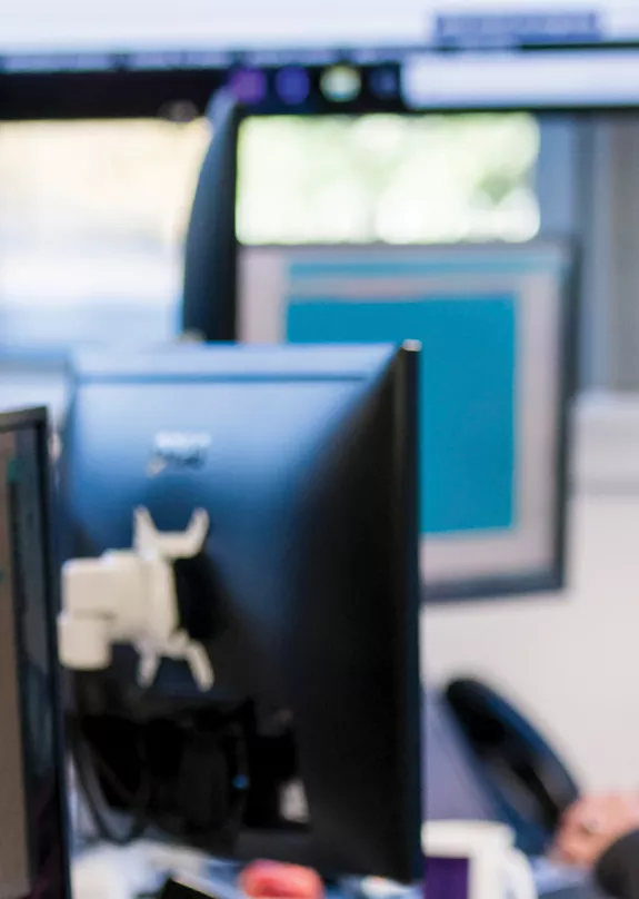 A man providing remote IT Helpdesk support